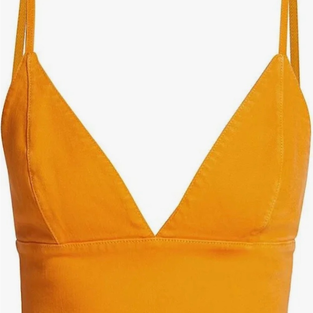 Alice and Olivia orange crop top